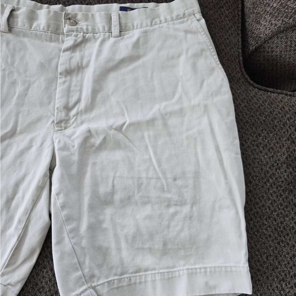 Polo Ralph Lauren Shorts Men's Size 38 Beige Chino Stretch Classic Fit - Picture 6 of 12